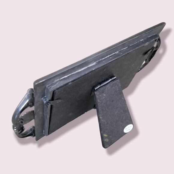 Vintage Greeting Card Silver Tone Metal 4 3/4" x 3 1/3" Photo Picture Frame - Picture 5 of 9